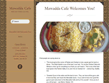 Tablet Screenshot of mawaddacafe.com
